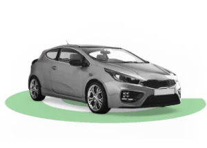 pilkas automobilis stovi ant pievos