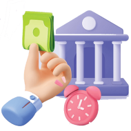 bankas, pinigai ir laikrodis bankas, pinigai ir laikrodis